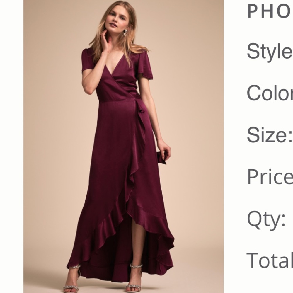 Anthropologie Bridesmaids Dress